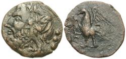 Ancient Coins - Apulia, Venusia. Æ Quincunx. Zeus / Eagle.