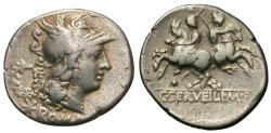 Ancient Coins - Roman Republic. C. Servilius M.f. AR Denarius.