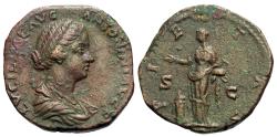 Ancient Coins - Lucilla. Æ Sestertius. Pietas.