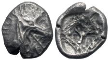Ancient Coins - Caria, Halikarnassos. AR Tetrobol. Ketos.