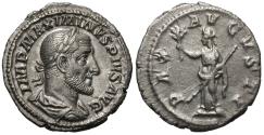 Ancient Coins - Maximinus I. AR Denarius. Pax.