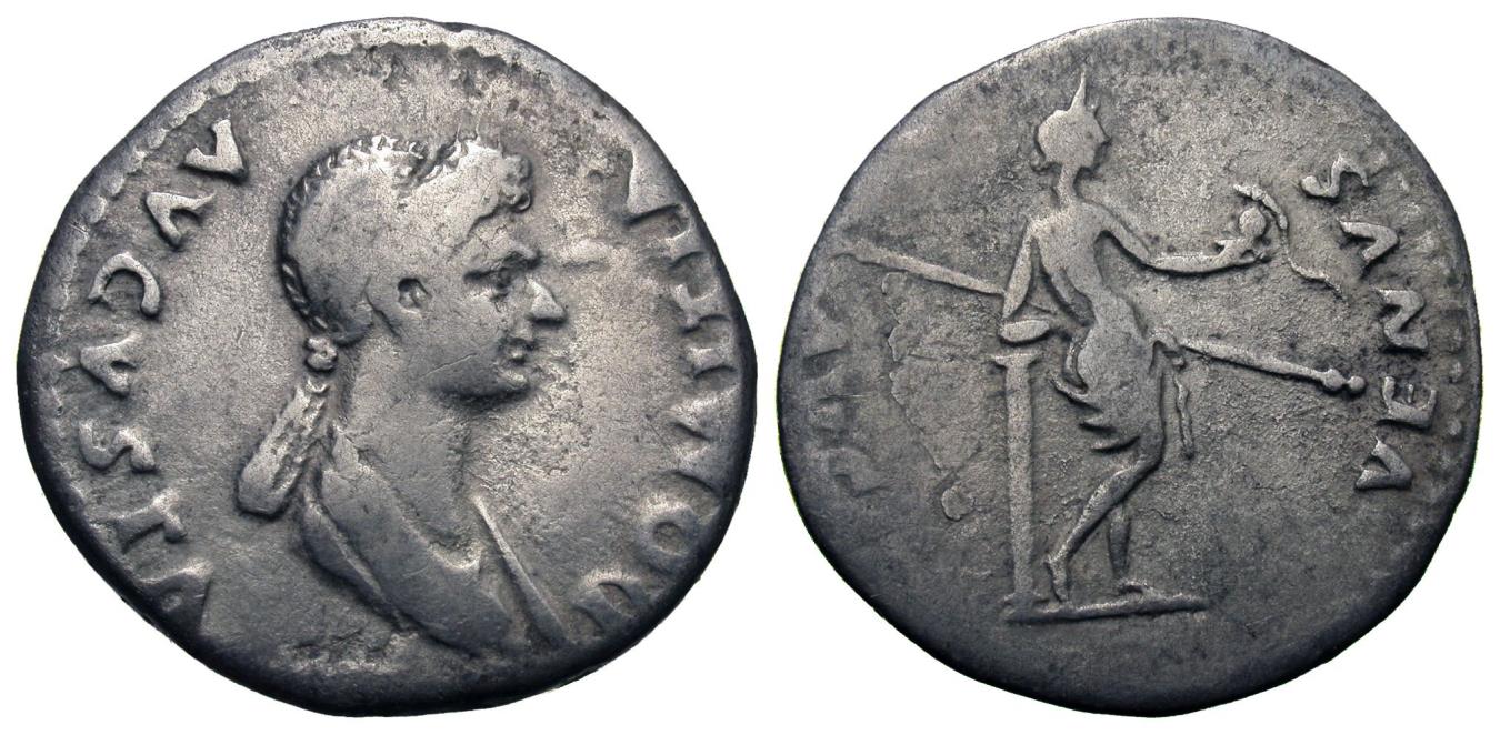 Domitia. Wife of Domitian. AR Cistophoric Tetradrachm. Venus.