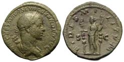Ancient Coins - Severus Alexander. Æ Sestertius. Fides.