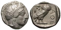 Ancient Coins - Attica, Athens. AR Tetradrachm.