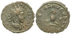 Ancient Coins - Tetricus II. Antoninianus. Sacrificial Implements.