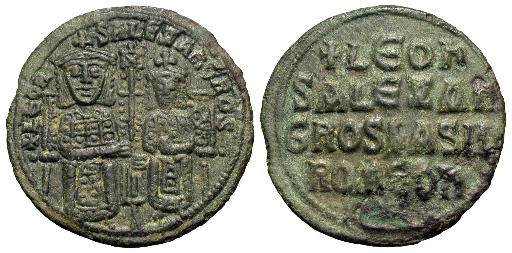 Leo VI The Wise with Alexander. Æ Follis. | Byzantine Coins