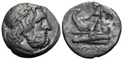 Ancient Coins - Thessaly, The Magnetes. AR Drachm. Demetrias Mint. RARE.