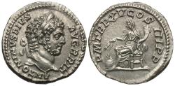 Ancient Coins - Caracalla. AR Denarius. Annona.