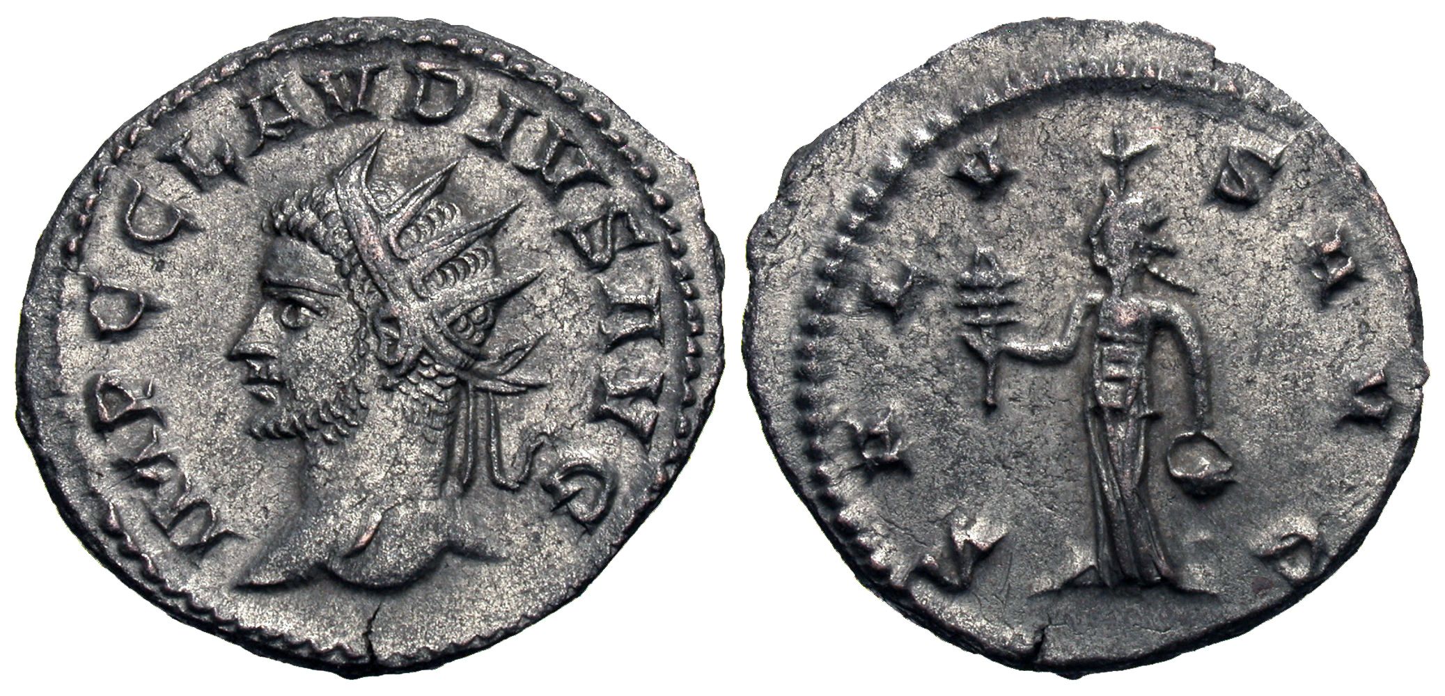 Claudius II Gothicus. Antoninianus. Isis. Good Silver! | Roman Imperial ...
