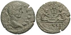 Ancient Coins - Ionia, Ephesus. Geta. Æ 18 mm. Two Children Casting Astragali!