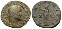 Ancient Coins - Maximinus I. Æ Sestertius. Pax.