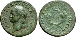 Ancient Coins - Vespasian. Æ Dupondius. Antioch or Rome Mint for Use in Syria.