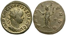 Ancient Coins - Tacitus. Antoninianus. Pax. Lugdunum Mint.