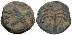 Ancient Coins - Judaea. Procurators. Antonius Felix. Æ Prutah. In the Names of Nero Claudius Caesar and Britannicus