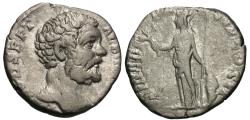 Ancient Coins - Clodius Albinus. AR Denarius. Minerva.