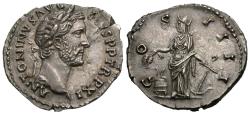 Ancient Coins - Antoninus Pius. AR Denarius. Annona. FDC!