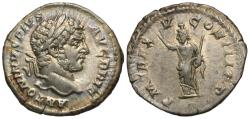 Ancient Coins - Caracalla. AR Denarius. Serapis.
