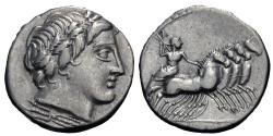Ancient Coins - Roman Republic. AR Denarius. Gargilius, Ogulnius, and Vergilius.