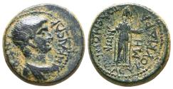 Ancient Coins - Caria. Kidramos. Nero. Æ 20 mm. Polemon Seleukos, Magistrate.