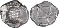 Ancient Coins - Attica, Aegina. AR Stater. Land Tortoise.