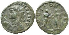 Ancient Coins - Aurelian. Antoninianus. Sol with Captive. VERY RARE.