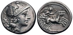 Ancient Coins - Roman Republic. Anonymous. AR Denarius. Roma / Victory.