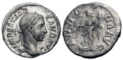 Ancient Coins - Severus Alexander. AR Denarius. Annona.
