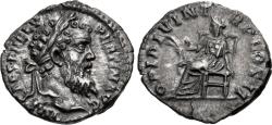 Ancient Coins - Pertinax. AR Denarius. Ops. Superb!