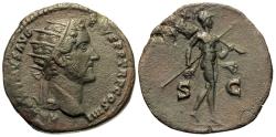 Ancient Coins - Antoninus Pius. Æ Dupondius. Mars.