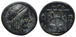 Ancient Coins - Ionia, Kolophon. Æ 13 mm. Apollo / Lyre.