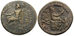 Ancient Coins - Cilicia. Tarsus. Pseudo-autonomous. Æ 27 mm. Zeus / Tyche of Tarsus.