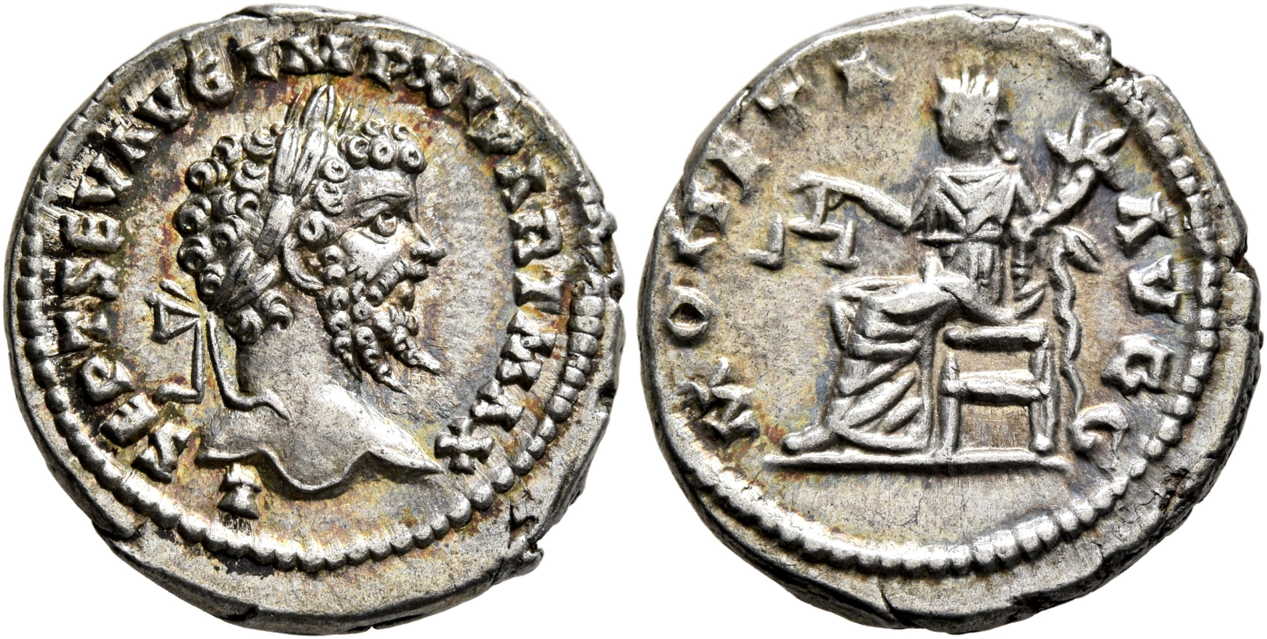 Roman So Rms Sharp Septimius Severus. AR Denarius. Moneta. Sharp Portrait! | Roman ...