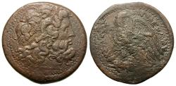 Ancient Coins - Ptolemaic Kings of Egypt. Ptolemy III Euergetes II. Æ Octobol. Huge!