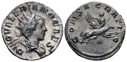Ancient Coins - Divus Valerian II. AR Antoninianus. Sharp Reverse for Valerian.
