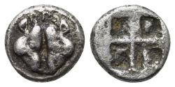 Ancient Coins - Lesbos, Uncertain. BI 1/36 Stater. VERY RARE.