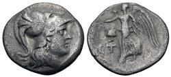 Ancient Coins - Pamphylia, Side. AR Drachm. Athena / Nike.