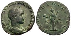 Ancient Coins - Gordian III. Æ Sestertius. Providentia.