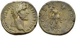 Ancient Coins - Antoninus Pius. Æ Sestertius. British Victory Issue. 19th Century Collection.