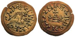 World Coins - Medieval (Reproduction). Spain, Visigoths. Egica. AV Tremissis.