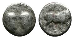 Ancient Coins - Uncertain Asia Minor. AR Hemiobol(?). RARE.