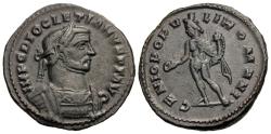 Ancient Coins - Diocletian. Æ Follis. London Mint. Genius of the People.
