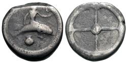 Ancient Coins - Calabria, Tarentum. AR Nomos.
