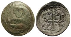 Ancient Coins - Byzantine Empire. Nicephorus Basilacius. Æ Follis. VERY RARE!