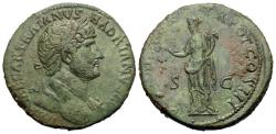 Ancient Coins - Hadrian. Æ Sestertius. Felicitas.