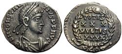 Ancient Coins - Constantius II. AR Siliqua. Ex East Harptree Hoard.