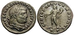 Ancient Coins - Diocletian. Æ Follis. Genius.