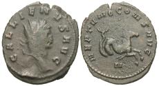 Ancient Coins - Gallienus. Antoninianus. 'Animal/Mythical Series' Issue. Hippocamp.