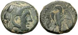 Ancient Coins - Ptolemaic Kings of Egypt. Ptolemy II Philadelphos. Æ Obol. VERY RARE.