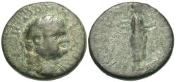 Ancient Coins - Aeolis, Aigai. Vespasian. Æ 16 mm. RARE.
