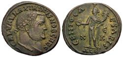 Ancient Coins - Maximinus II, as Caesar. Æ Follis. Alexandria Mint.